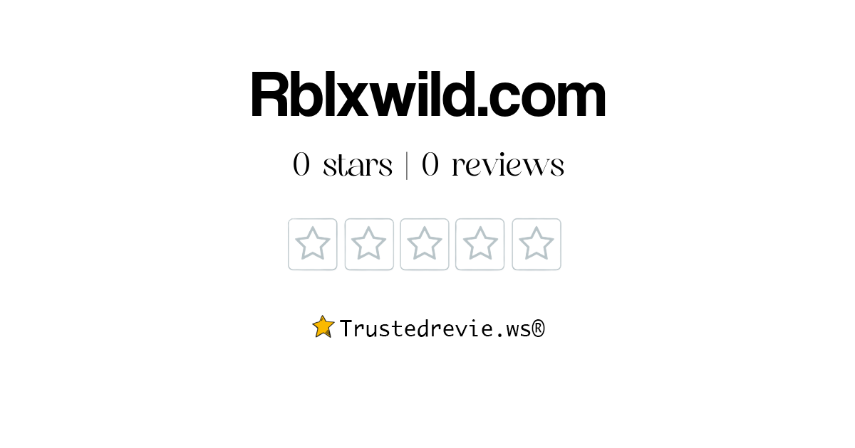 Rblxwild.com Reviews & Scams
