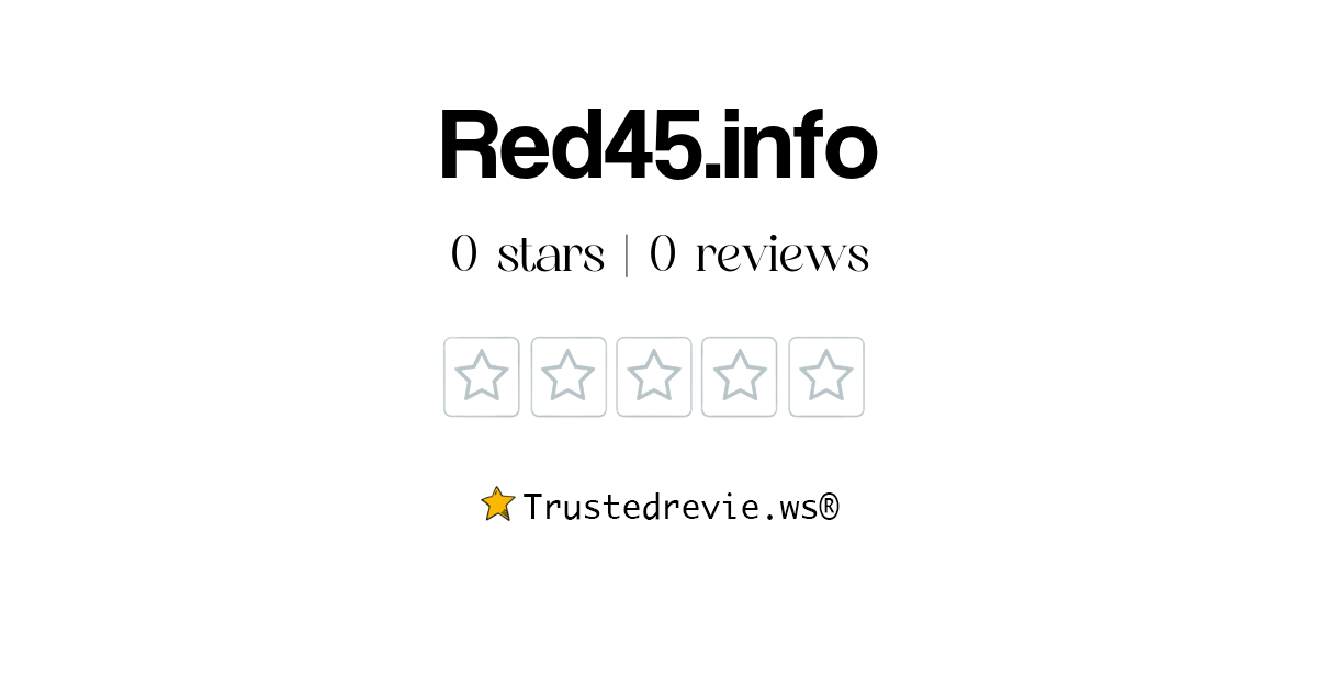 Red45.info Review: Legit or Scam? [2026 New Reviews]