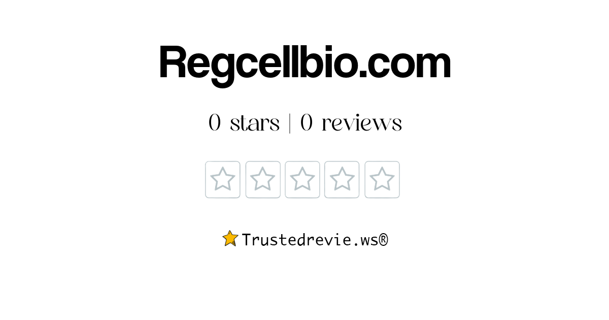 Regcellbio.com Review: Legit or Scam? [2026 New Reviews]