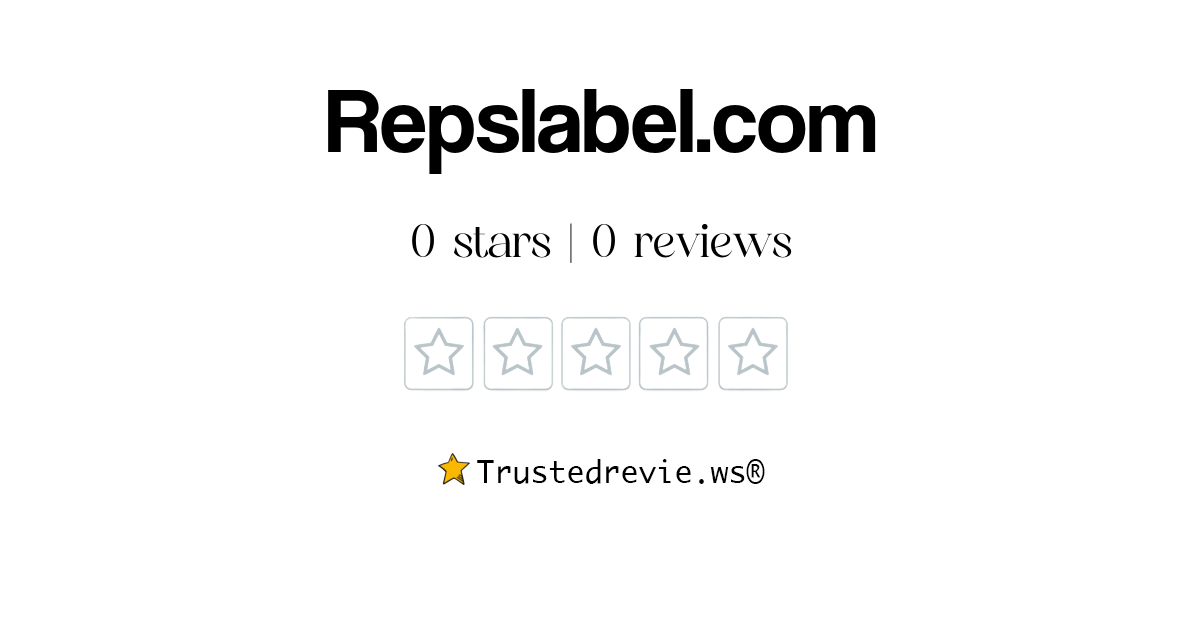 Repslabel.com Review: Legit or Scam? [2024 New Reviews]
