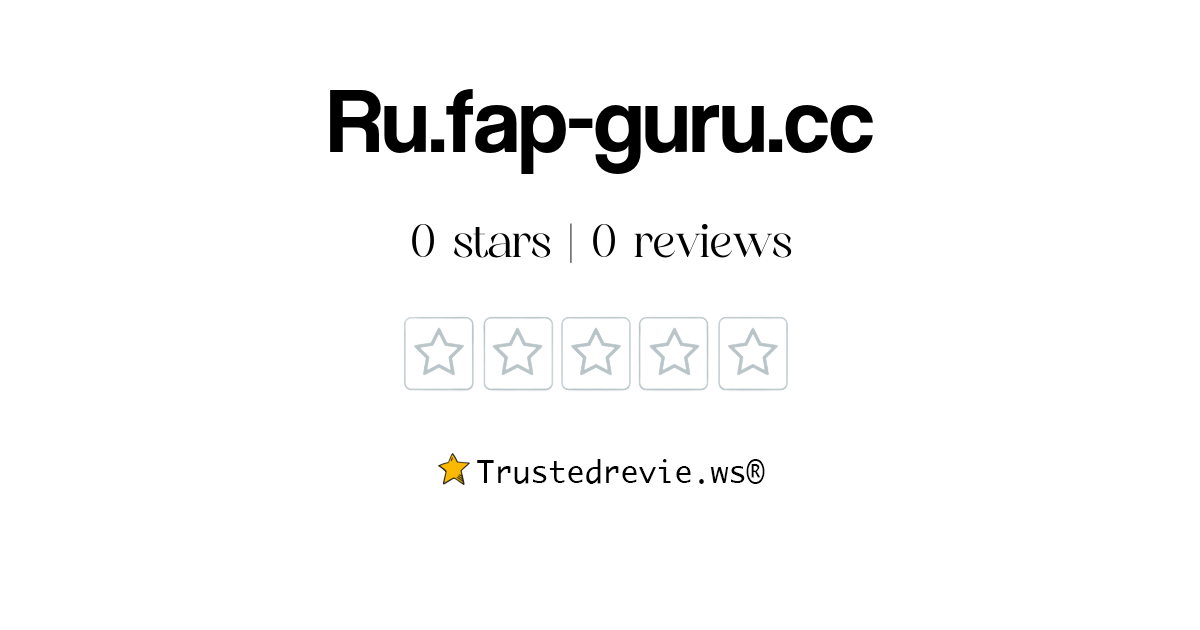 Ru.fap-guru.cc Review: Legit or Scam? [2024 New Reviews]