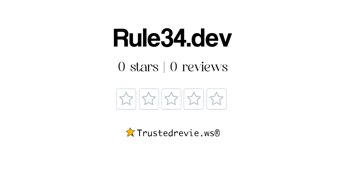 Rule34.dev Review Legit or Scam? [2024 New Reviews]