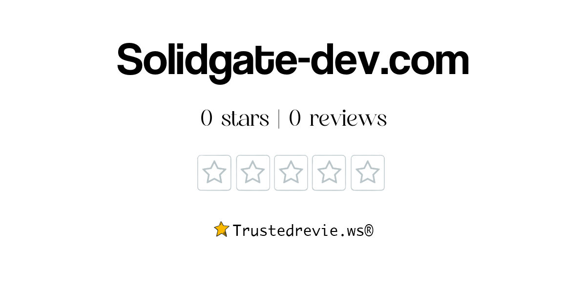 Solidgate-dev.com Review: Legit or Scam? [2026 New Reviews]