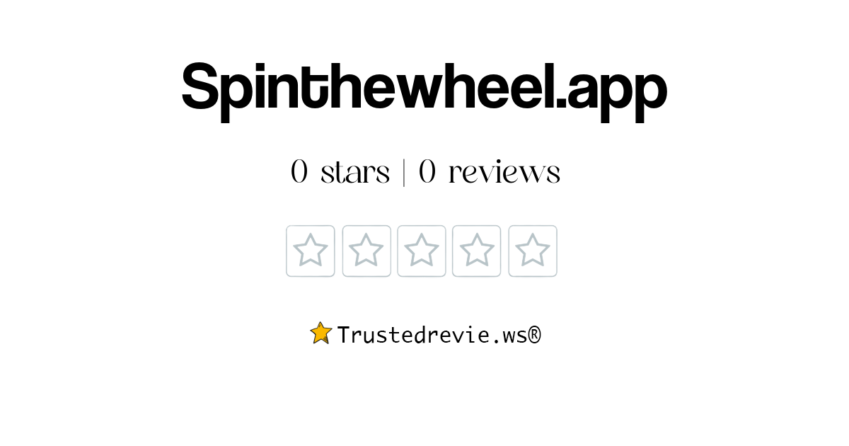 Spinthewheel.app Review Legit or Scam? [2024 New Reviews]