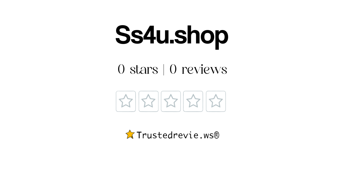 Ss4u.shop Review: Legit or Scam? [2026 New Reviews]