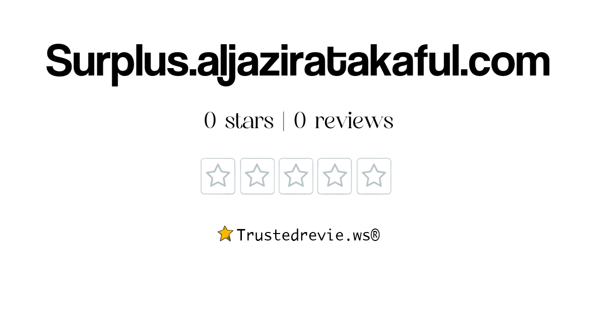 Surplus aljaziratakaful Review Legit Or Scam 2025 New Reviews 