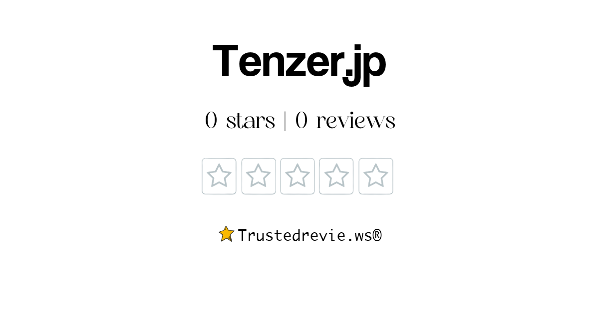 Tenzer.jp Review: Legit or Scam? [2026 New Reviews]