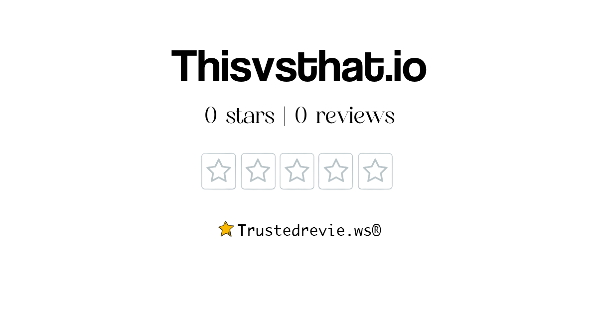 thisvsthat-io-review-legit-or-scam-2025-new-reviews