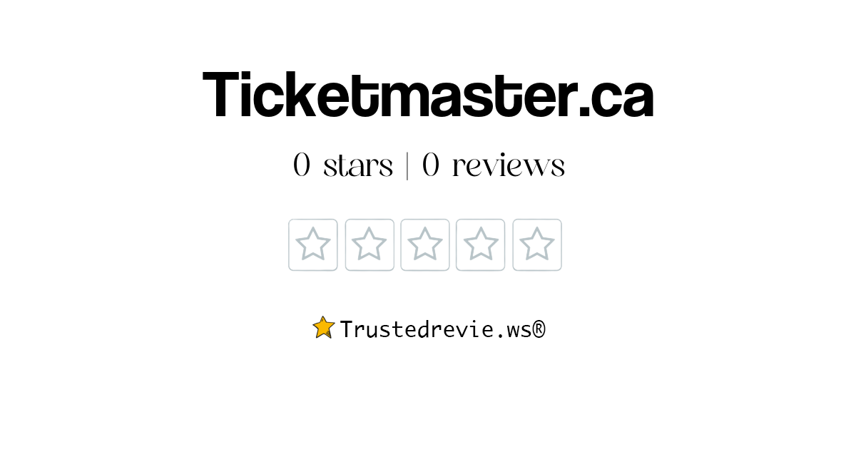 Ticketmaster.ca Ask Question