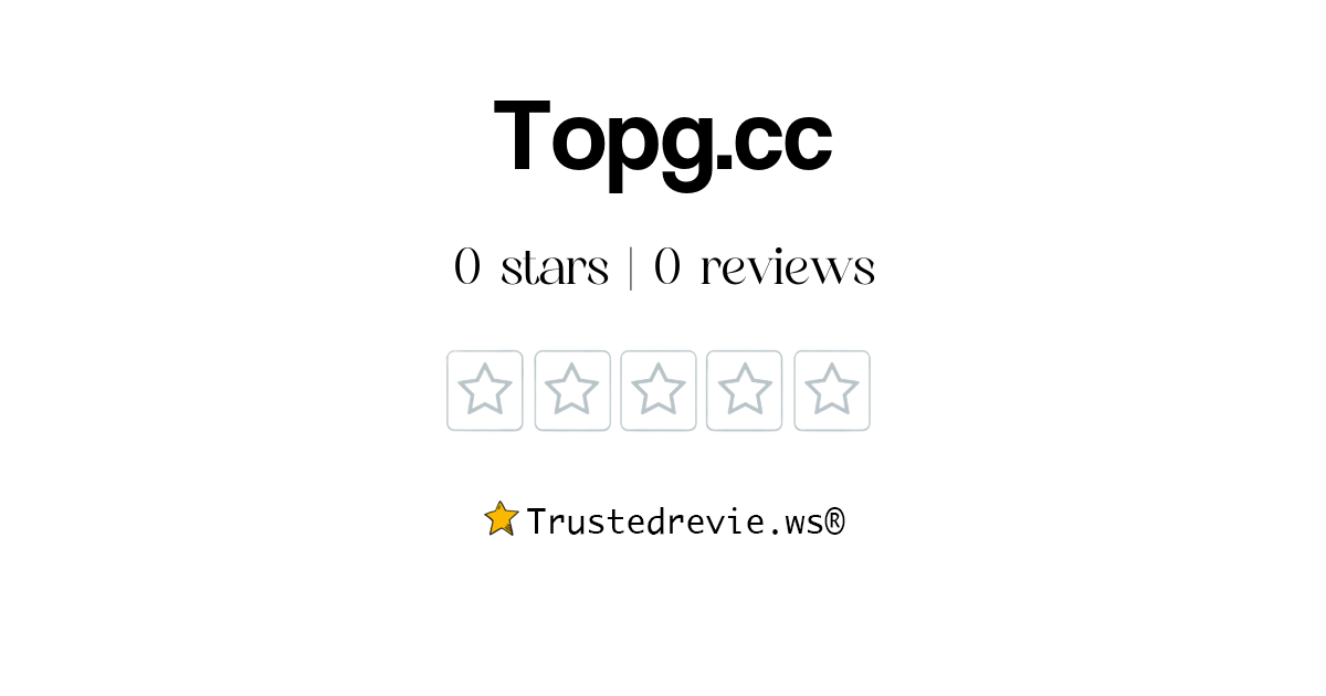 Topg.cc Review: Legit or Scam? [2026 New Reviews]