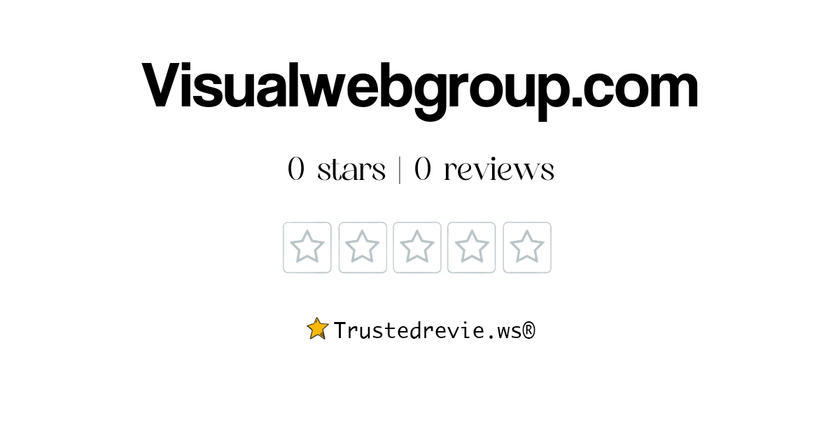 Visualwebgroup.com Review: Legit or Scam? [2026 New Reviews]
